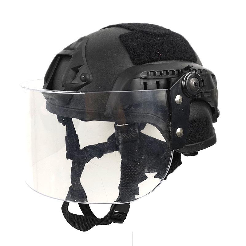 Kids' Tactical PUBG Helmet with MICH2000 Rail and Protective Mask for Outdoor Play