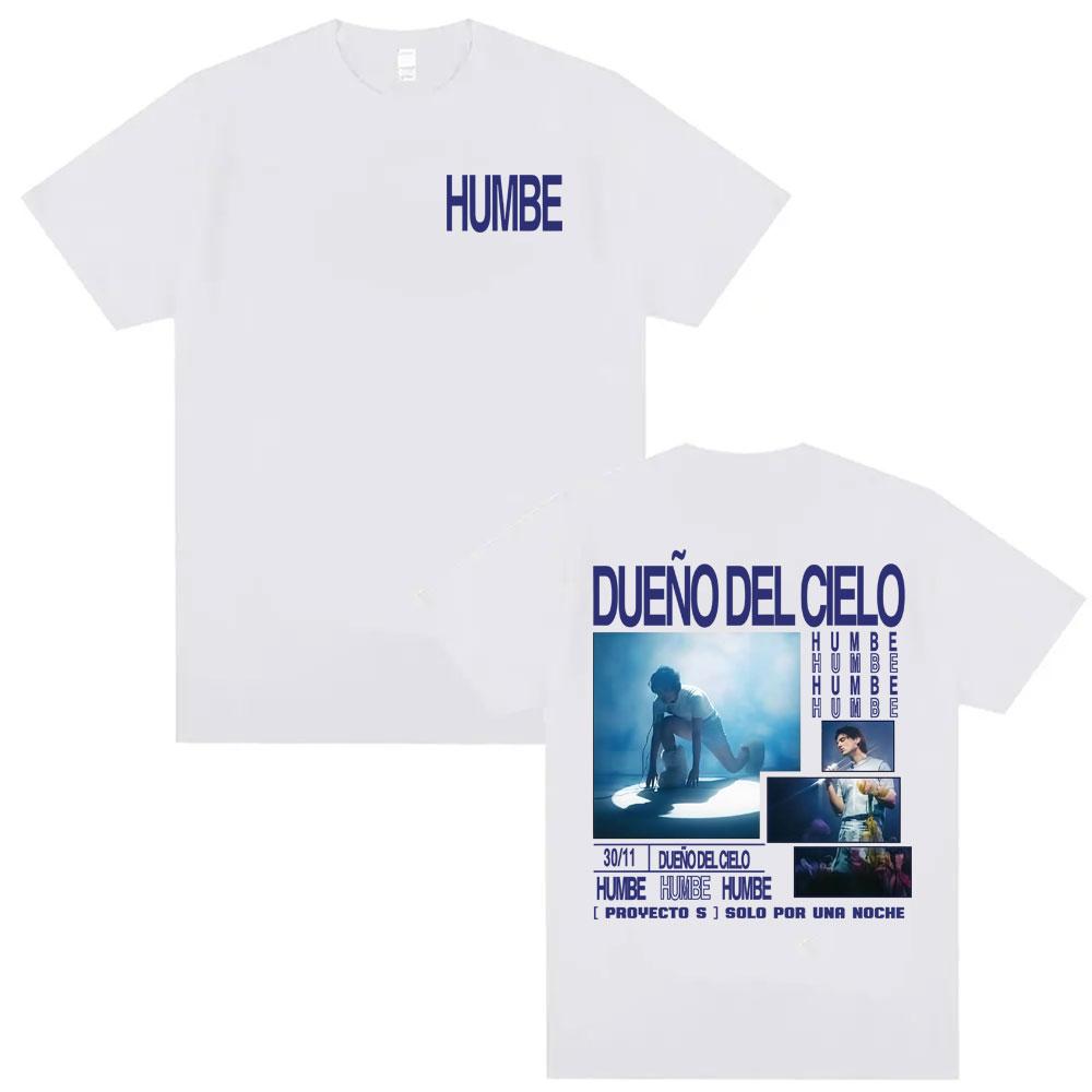 Humbe Dueno Del Cielo 2026 World Tour Tshirts Men Women 100 Cotton Cozy Short Sleeve T Shirt Summer Hip Hop Oversized Tshirt