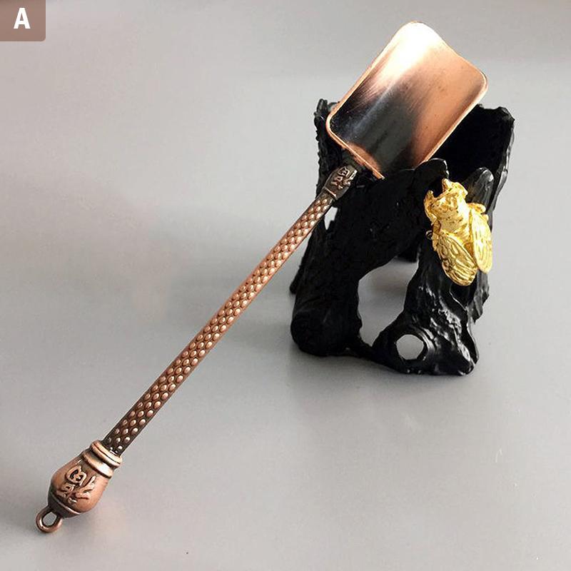 Чайные ложки в форме лопаты, чайные аксессуары в китайском стиле, медные ложки для сахара