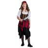 Kids Girls Pirate Beauty Buccaneer Matey Striped Costume Pirates of the Caribbean Fancy Dress Halloween Cosplay Party Outfit