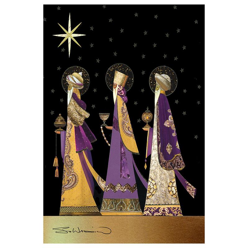 Новые Три Короля Золотая Звезда Мудрецы Рождественский Дом Сад Флаг Двор Баннер