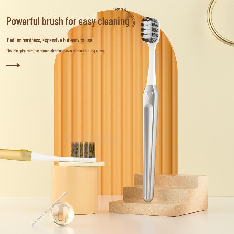 Высококачественная зубная щетка для мужчин со щетиной средней жесткости — эффективное удаление пятен, в индивидуальной упаковке, оригинальная.