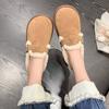 Winter Women Shoes Casual Flat Shoes Moccasins Soft Loafers Women Fashion Comfort Warm Plush Slip On Female Cotton Shoes