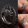 Trendy Retro Dragon Ring for Men and Women – Bold, Open-Style Design for the Index Finger.
