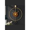 Orbit Gold 60 см, современные декоративные металлические настенные часы