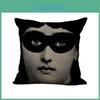 Льняная Винтажная Наволочка для Подушки Piero Fornasetti с Лицом, Элегантным Дизайном и Прочным Материалом