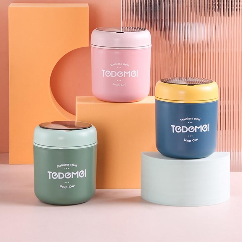 450 мл термобанка для еды, термоконтейнер для супа, термоконтейнер из нержавеющей стали, термос для хранения горячего для школьников