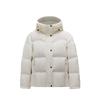 Winter Hooded Duck Down Warm Jacket Women Outerwear Ivory 162547935-1