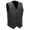 Lambskin Leather Stylish Classic Men's Gray Vest Coat Real Handmade Genuine