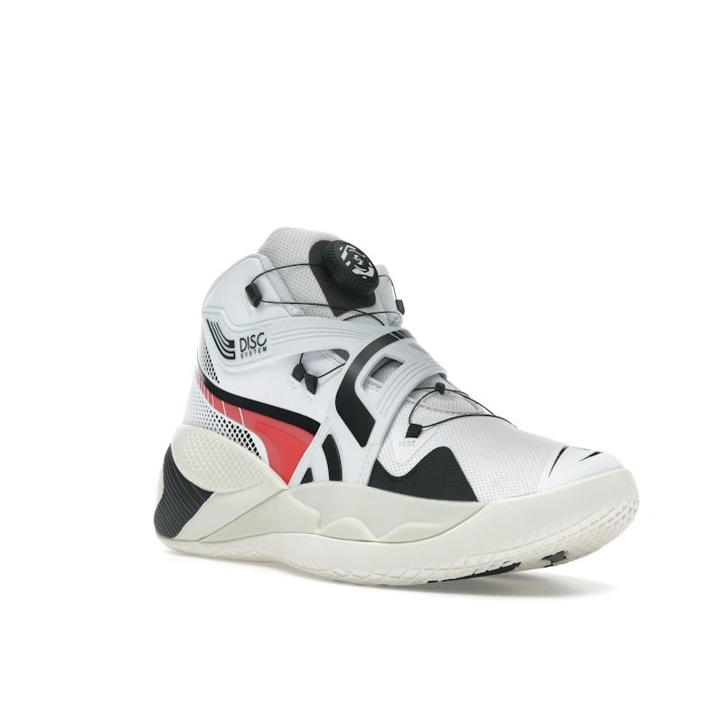 Puma Мужские кроссовки Disc Rebirth White Fiery Coral 193934-02