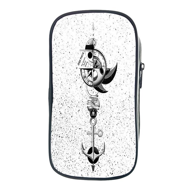 Цельная сумка-карандаш Зоро Луффи Чоппер Эйс, школьные чехлы для юридических школ, кавайная сумка-держатель для канцелярских принадлежностей, чехол для ручек, школьные принадлежности для студентов