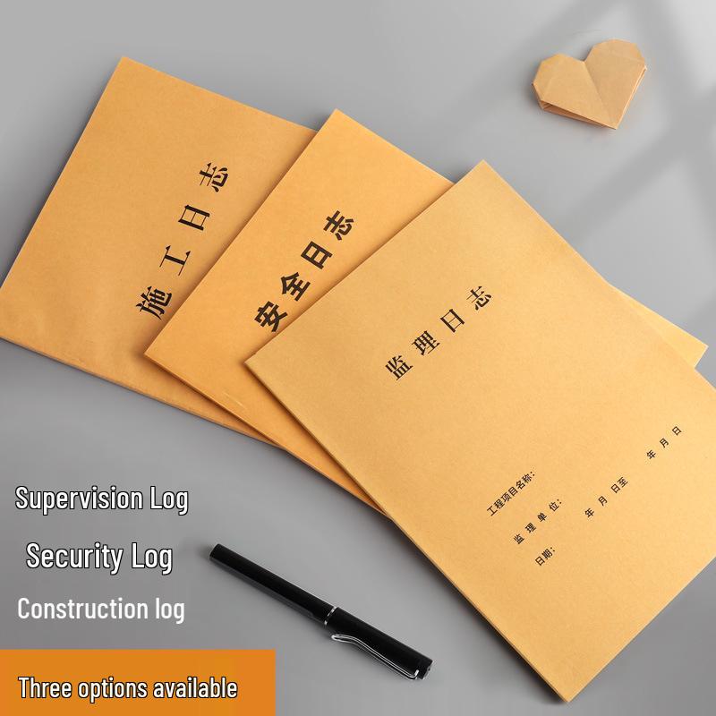 10 улучшенных журналов строительства - Строительный инженерный дневник и журнал надзора 2022, 16k