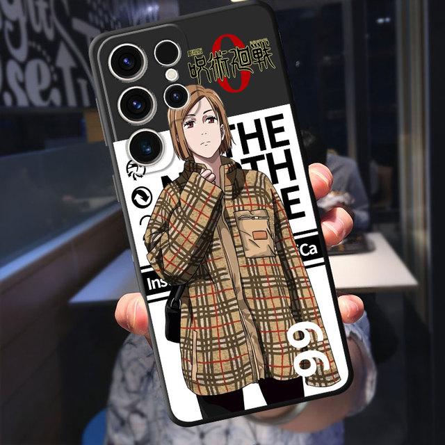 Чехол для Samsung Galaxy S21 S23 Ultra 5g S8 S7 S20 Fe S22 Plus S10e S10, милый свитер с рисунком дзюдзюцу кайсен, пуховик, чехол