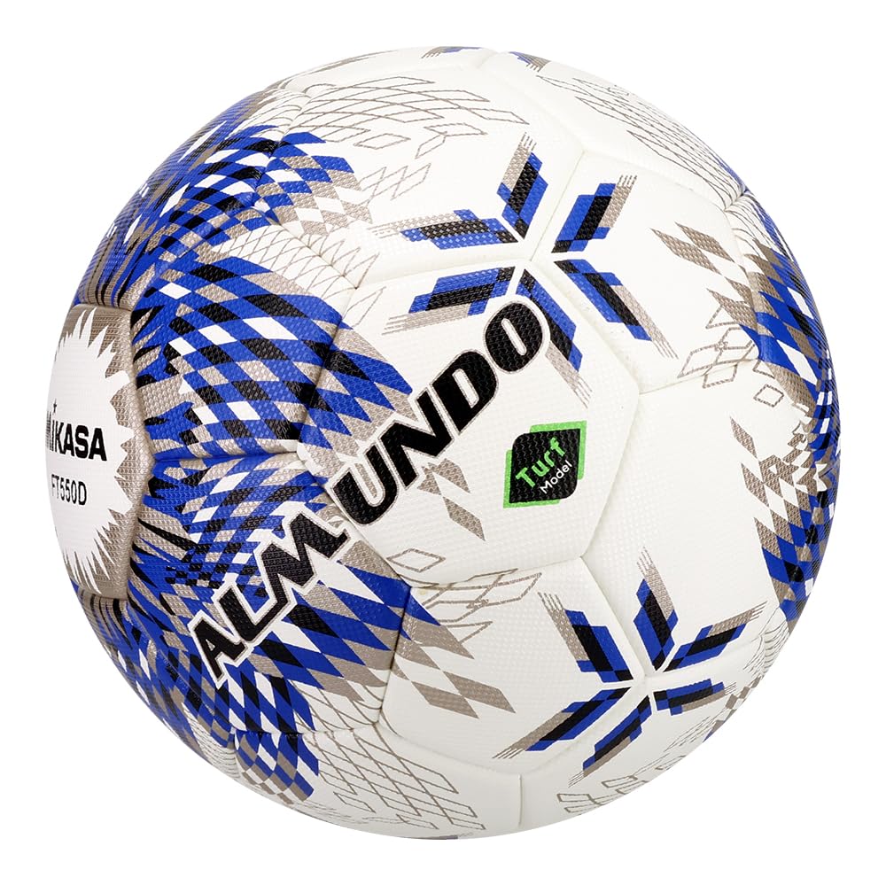 MIKASA ALMUNDO Soccer Size Internationally Football Association Certified High and Junior High with Recommended Internal Pressure Ball, 5, Turf,