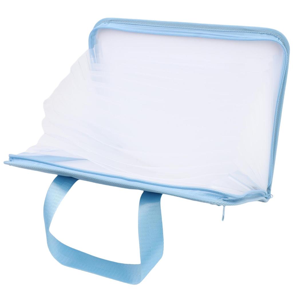 Accordion File Organizer 13 Pockets Portable Expandable Canvas Document Folder with Handle Water Proof for Letter A4