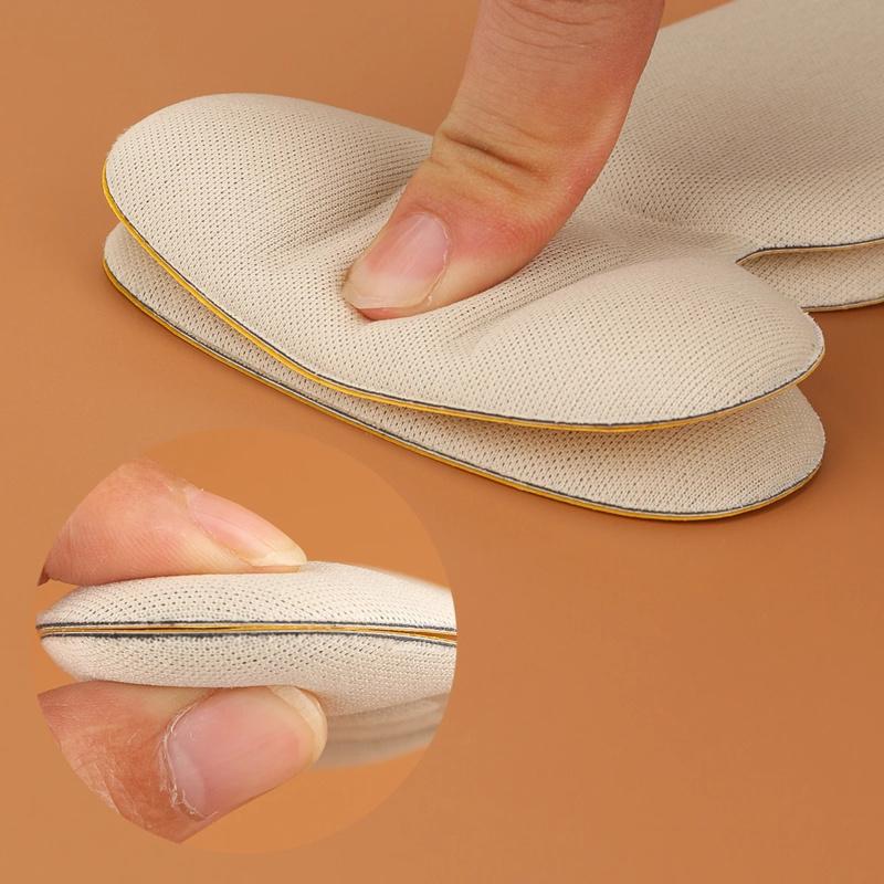 1pair Women High Heels Shoes Insoles Adjustable Size Back Stickers Pain Relief Protector Cushion Antiwear Feet Care Padding