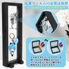 Homgaty Display Case of Rubber Strap Acrylic Key Chain Axta Case Storage Display Stand Lengths 2 Can Badge Display Durable Stylish Removable Base