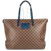 N41242 Damier Cabas Сумка-тоут Большая Сумка через плечо Коричневый/Темно-синий