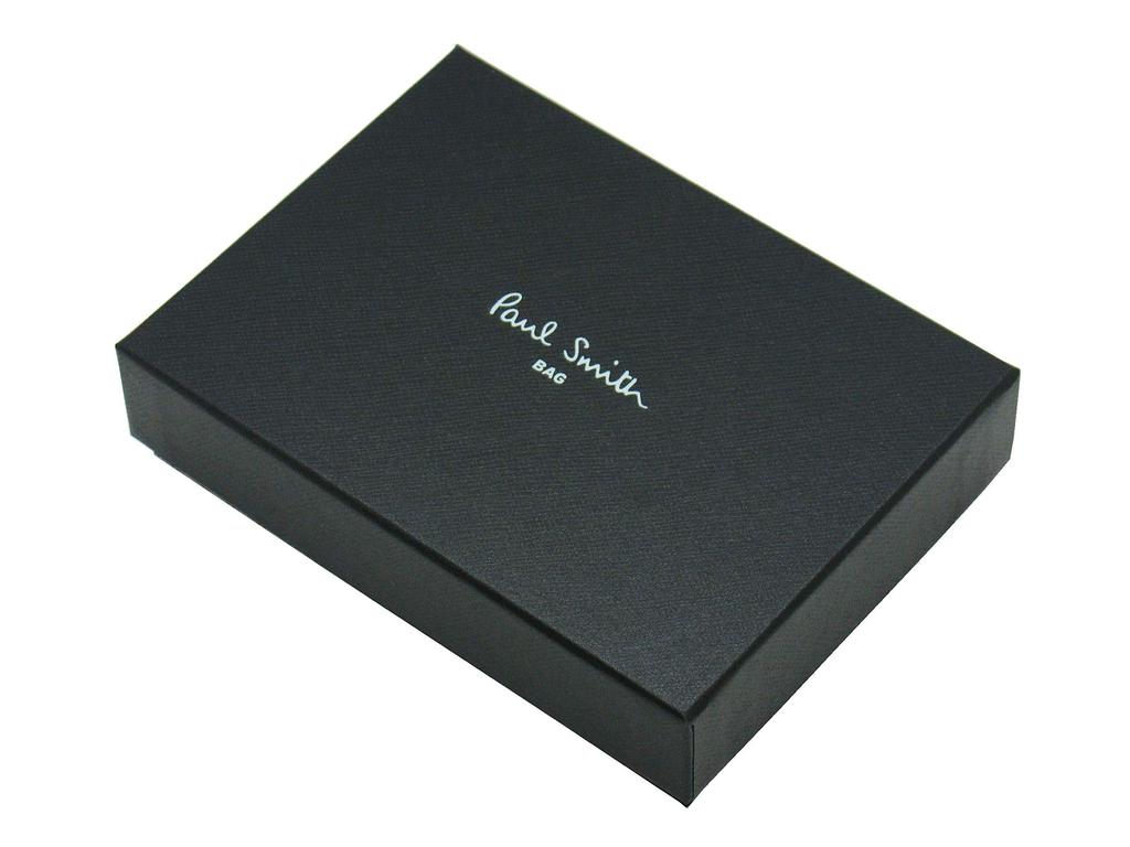 Paul Smith Colored Edge Black Men's Tri-fold Wallet,
