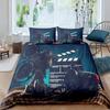 Movie Theater Duvet Cover Set Cinema Ticket Bedding Set Filmstrip Comforter Cover Bedroom Decor Bedspread Cover Full Size 2/3pcs