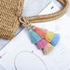 Bohemia Bohemia Tassel Keychain Exquisite Gradient Colors Key Ring  Girls