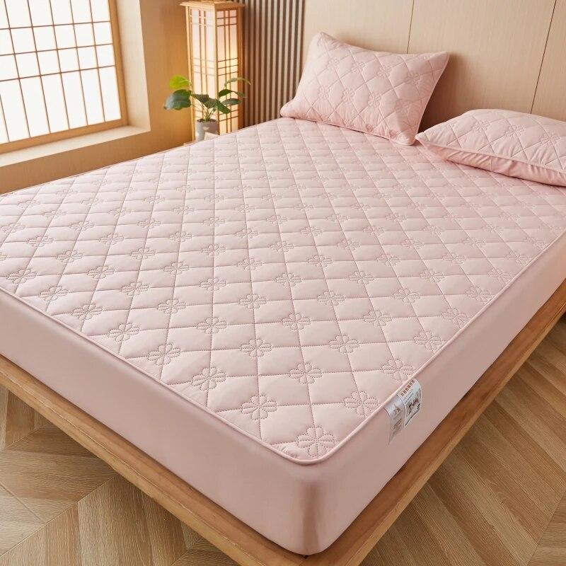 Водонепроницаемый простынь, стеганый матрас Protcetor, дышащий однотонный наматрасник и покрывало 140*200 160*200