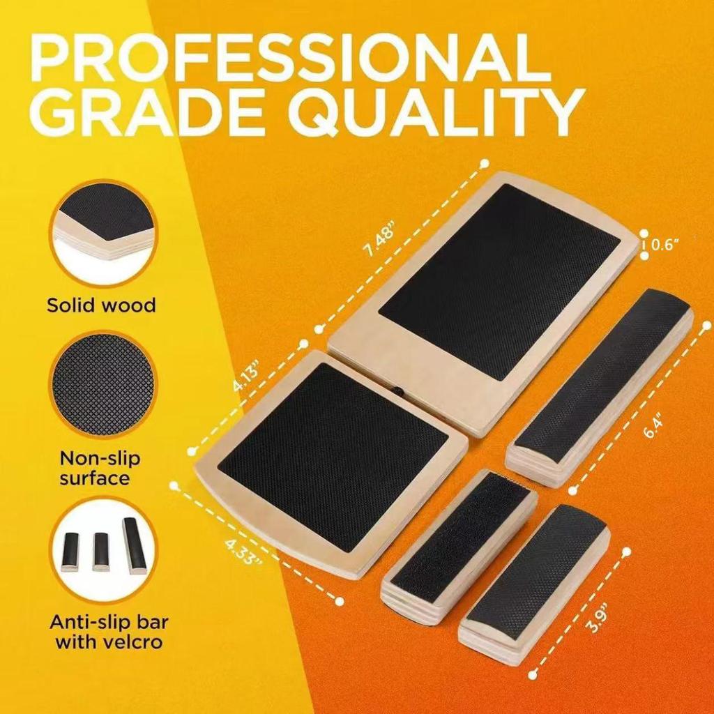 Wooden Yoga & Ballet Foot Stretcher: Single Leg Ankle Strengthener & Balance Beam Trainer