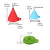 4Pcs Mini Silicone Funnel Retractable Design Collapsible Funnel Foldable Funnel  Beer Dispensing