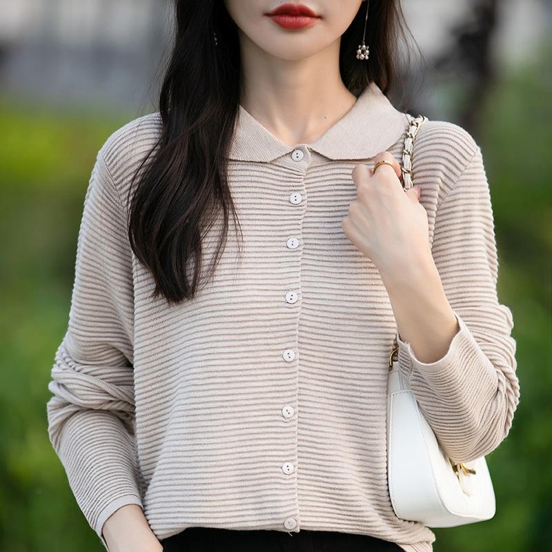 Женский легкий кардиган из 50% шерсти и 50% шелка Mulberry — универсальный трикотаж на все 4 сезона для комфорта и стиля в любое время года