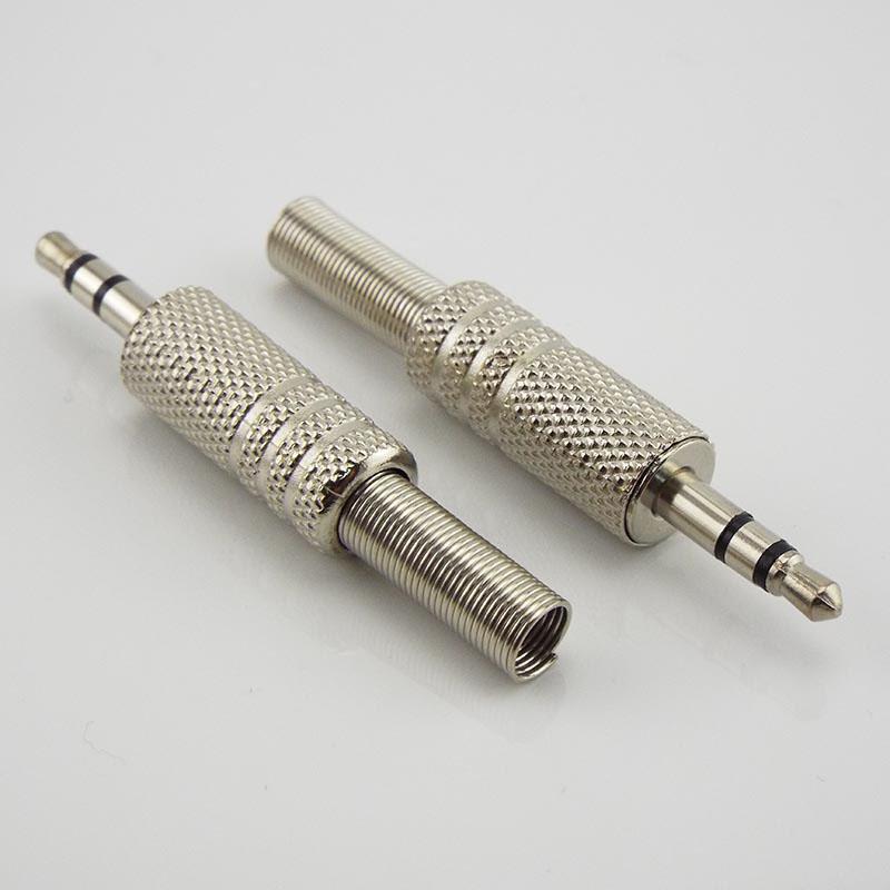 Металлический 3,5 мм, 2 кольца, 3 полюса, стереоразъем, разъем 3,5 мм, гнездовой аудиоразъем, кабель, адаптер для пайки, клемма с пружиной