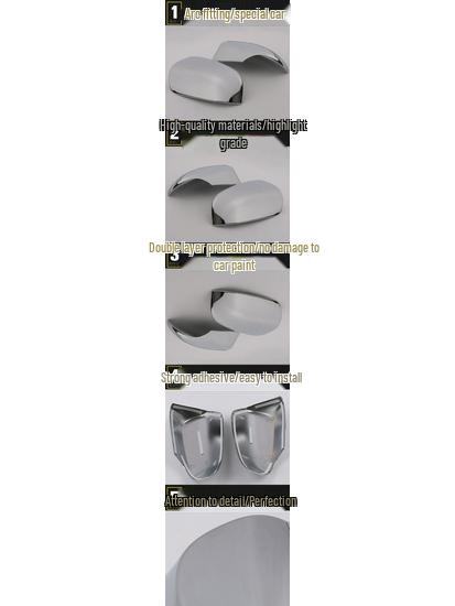 Chrome Rearview Mirror Cover Trim for 2015 Camry