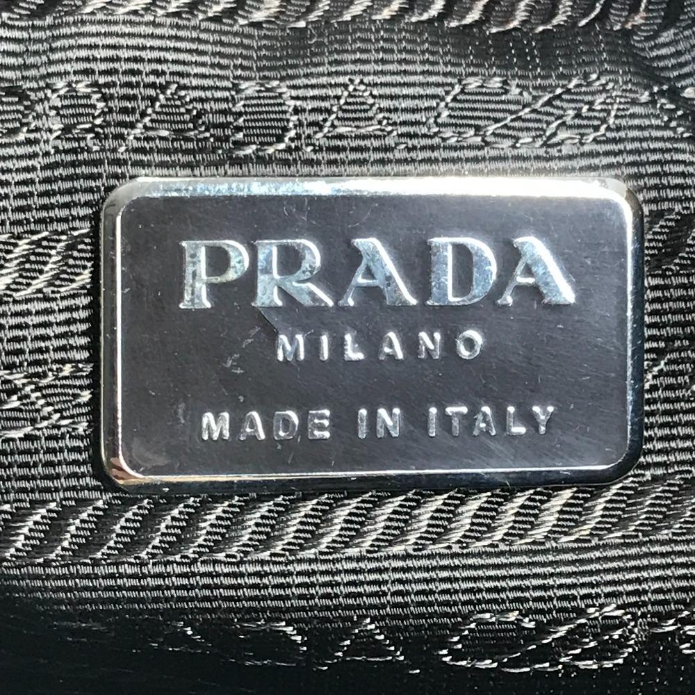 Prada B9223 треугольный логотип Вертикальная сумка-тоут Сумка через плечо Нейлон Бежевый
