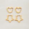 Youthway Классический стиль Милые Стильные Позолоченные Изящные Полированные Полые Серьги Звезда Сердце Антиаллергенные Женские Украшения на каждый день