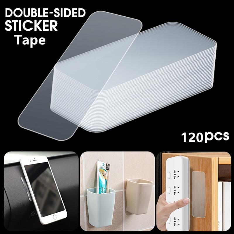 Двусторонняя клейкая лента Washi Tape Многоразовая водонепроницаемая наклейка на стену, не оставляющая следов и моющаяся, самоклеящаяся бытовая техника
