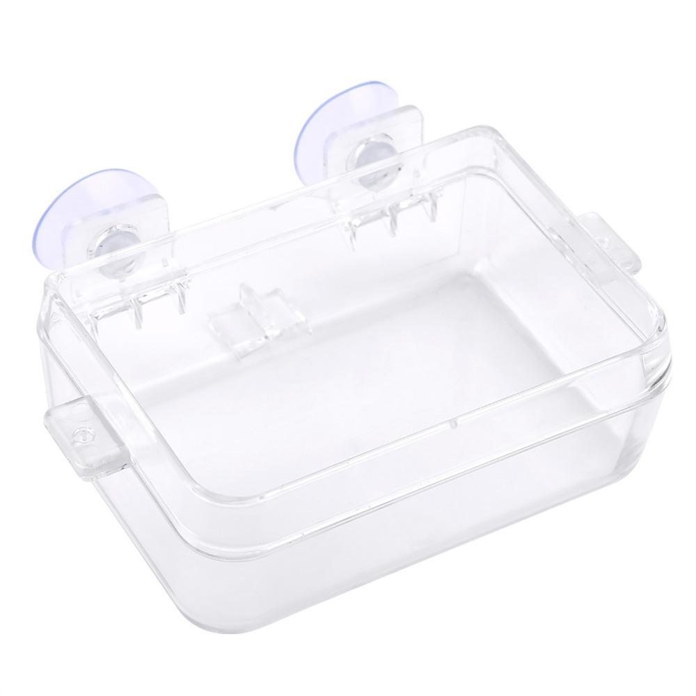 Transparent Worm Feeding Basin Non Toxic Live Feed Container Bait Water Supply Pet Feeding