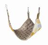 Honey + Cappuccino Minky Triangular Hammock for Rodents