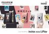 Fujifilm Instax Mini LiPlay Instant Printer In Brush Gold MINI HM1 BLUSH Camera/Smartphone (INS GOLD)