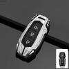 Внутренние накладки для Ford Focus 4 ST Mondeo 5 MK5 Mustang F-150 Explorer Edge Fiesta Kuga MK3 4 Кожаный цинковый чехол для брелока автомобиля