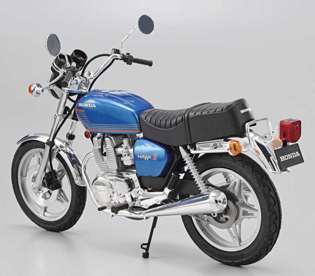 AOSHIMA The Bike Series Honda CB400T 1977 Пластиковая модель 1/12 № 15 HAWK-II