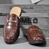Модные летние мужские туфли-лоферы для свадебного платья Muller Shoes, новые модные мужские повседневные полуботинки, повседневные кожаные легкие мужские полуботинки