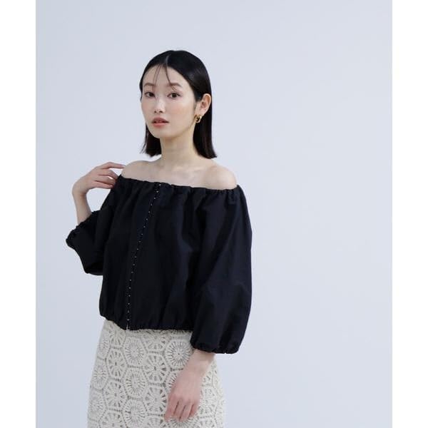 Базовая блузка Natural Beauty с застежкой-крючком, бежевая в полоску, женская, с открытыми плечами,