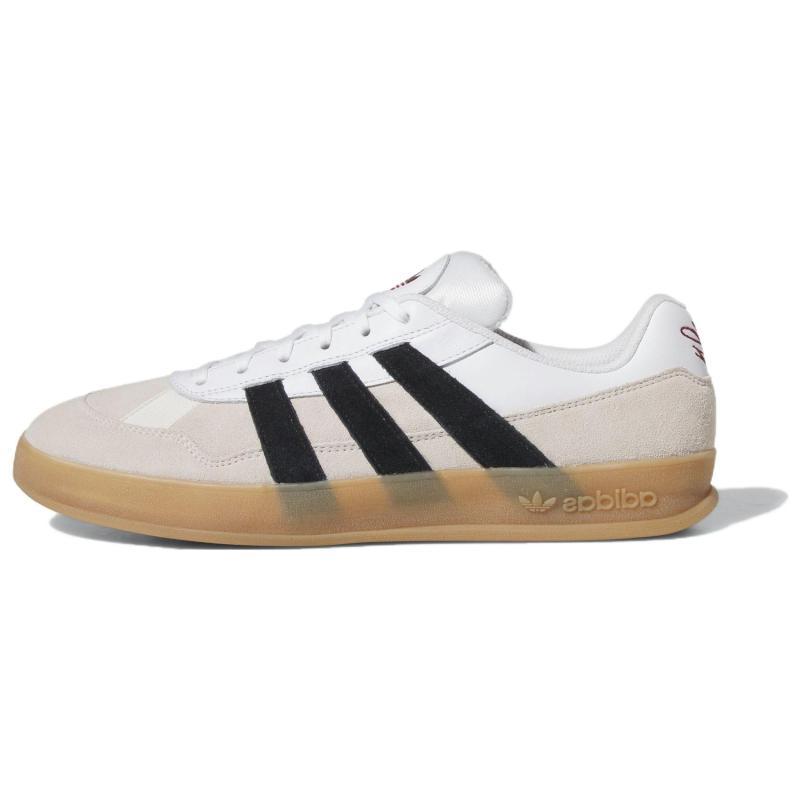 adidas Aloha Super Облачно-белые с черными деталями и резиновой подошвой Кроссовки IG5265