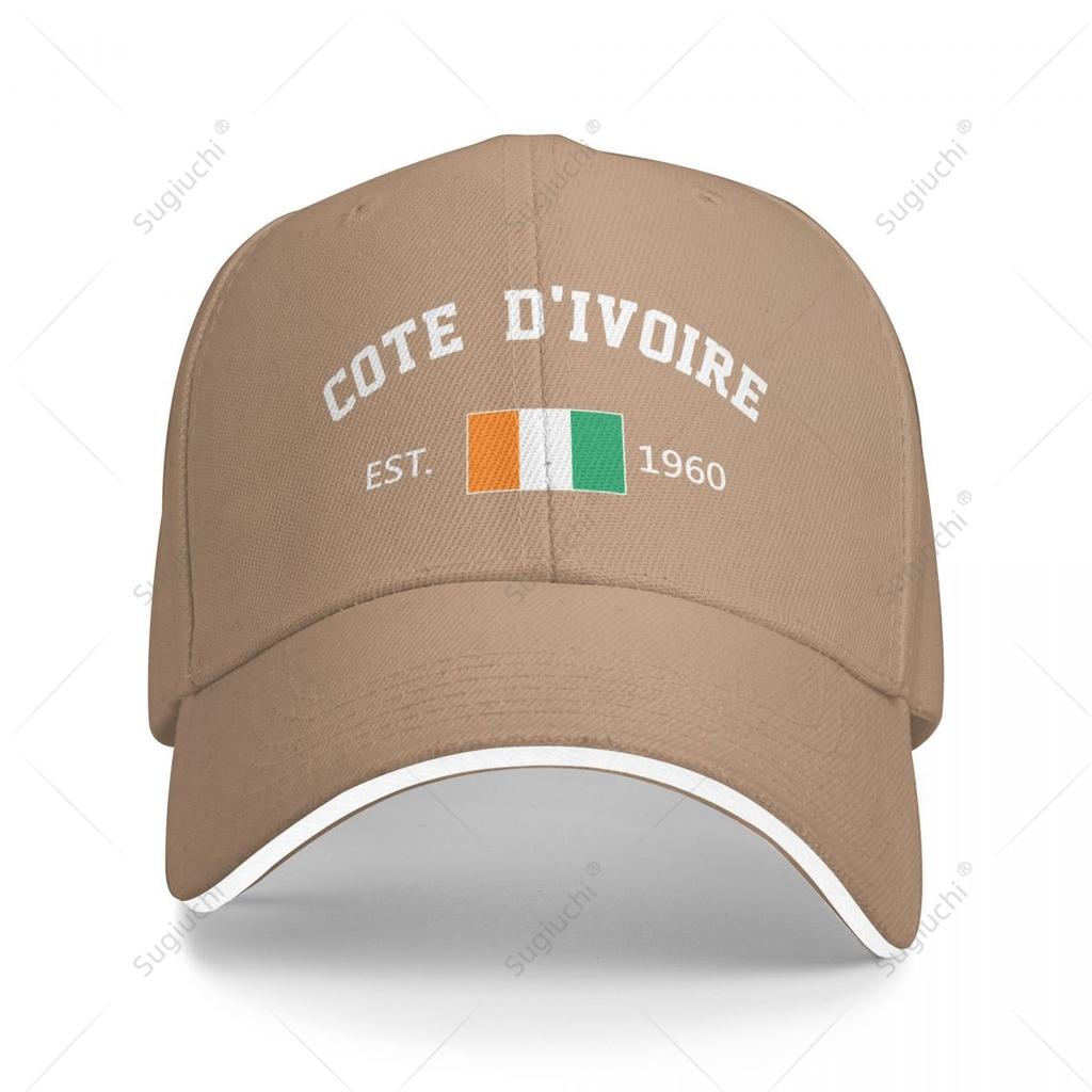 Baseball Cap Cote DIvoire EST Independence Day Unisex Women Unisex Hip Hop Sandwich Caps Snapback Golf Hat Fishing