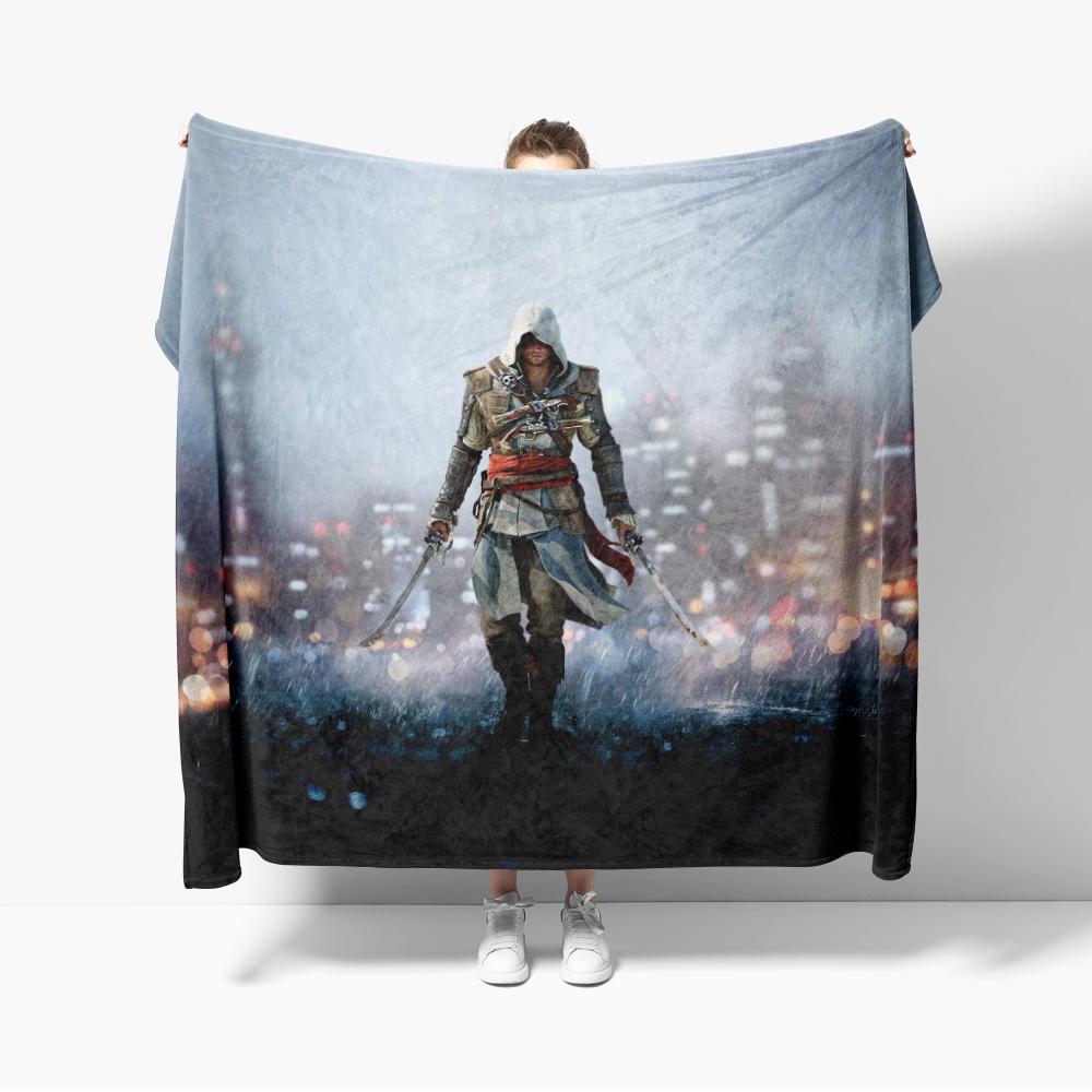 Одеяла Assassins Мягкое Теплое Фланелевое Одеяло Creed Плед Постельное белье для Кровати Гостиной Дома Дивана