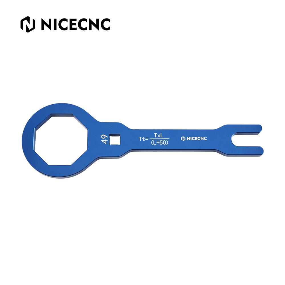 NICECNC 49mm Fork Cap Wrench Tool Motocross For GAS GAS EC XC ENDURO GP 250 300 2018-2019 For KAWASAKI KX250 2020 KX450F RMZ250
