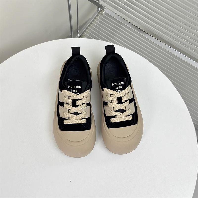 Женские осенне-зимние бархатные кроссовки на толстой подошве - милые и повседневные