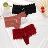 Women's Mid-Waist Sexy Thongs: Lace Trim Triangle Briefs & Boxer Shorts, Plus Size Available