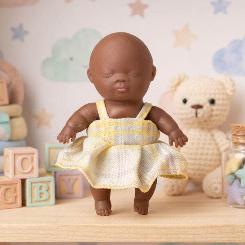 Natasha 14cm Doll Pajamas - Cute Animal Princess Outfit for Black Dolls