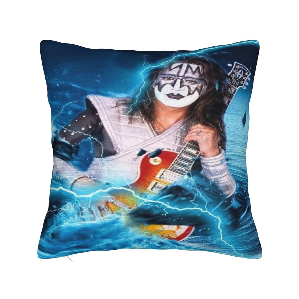 Home Decoration Spaceman Ace Frehley Kiss Band Pillowcases Stuff Pillow Covers Square Multiple Sizes