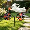 Yard Art for Garden Halloween Wizard/Ghost/Black Cat/Skeleton Bicycle Ground Stake Ornament, Metal Stakes, Patio And Balcony Ornaments Decorative